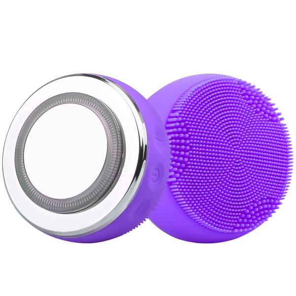 Brosse Led Electrique Vibrante Nettoyante - Violet