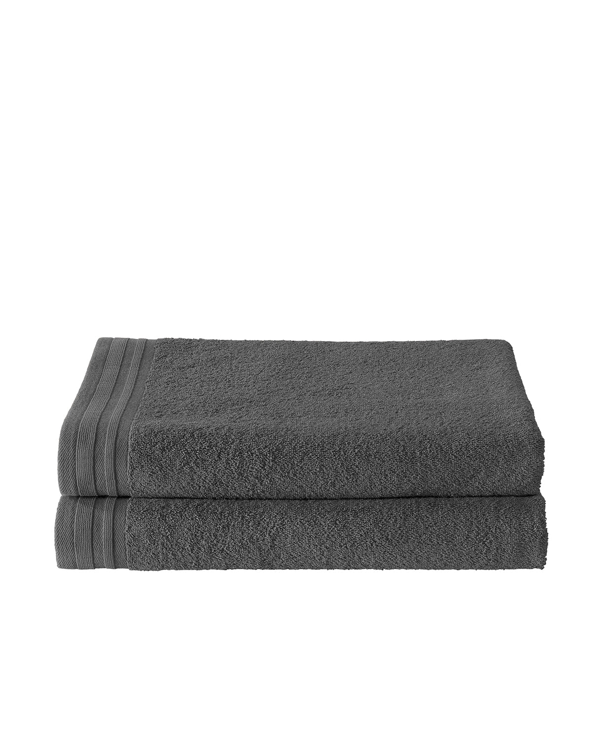 Imagine - Anthracite - Ensemble de 2 serviettes de douche 70X140 cm