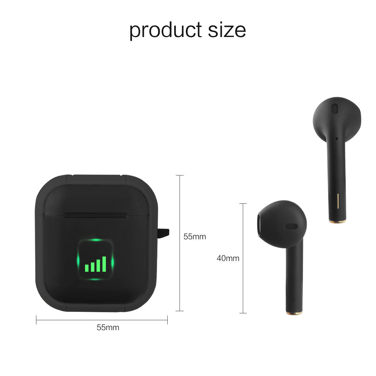 Ecouteurs Bluetooth Sans Fil - Noir