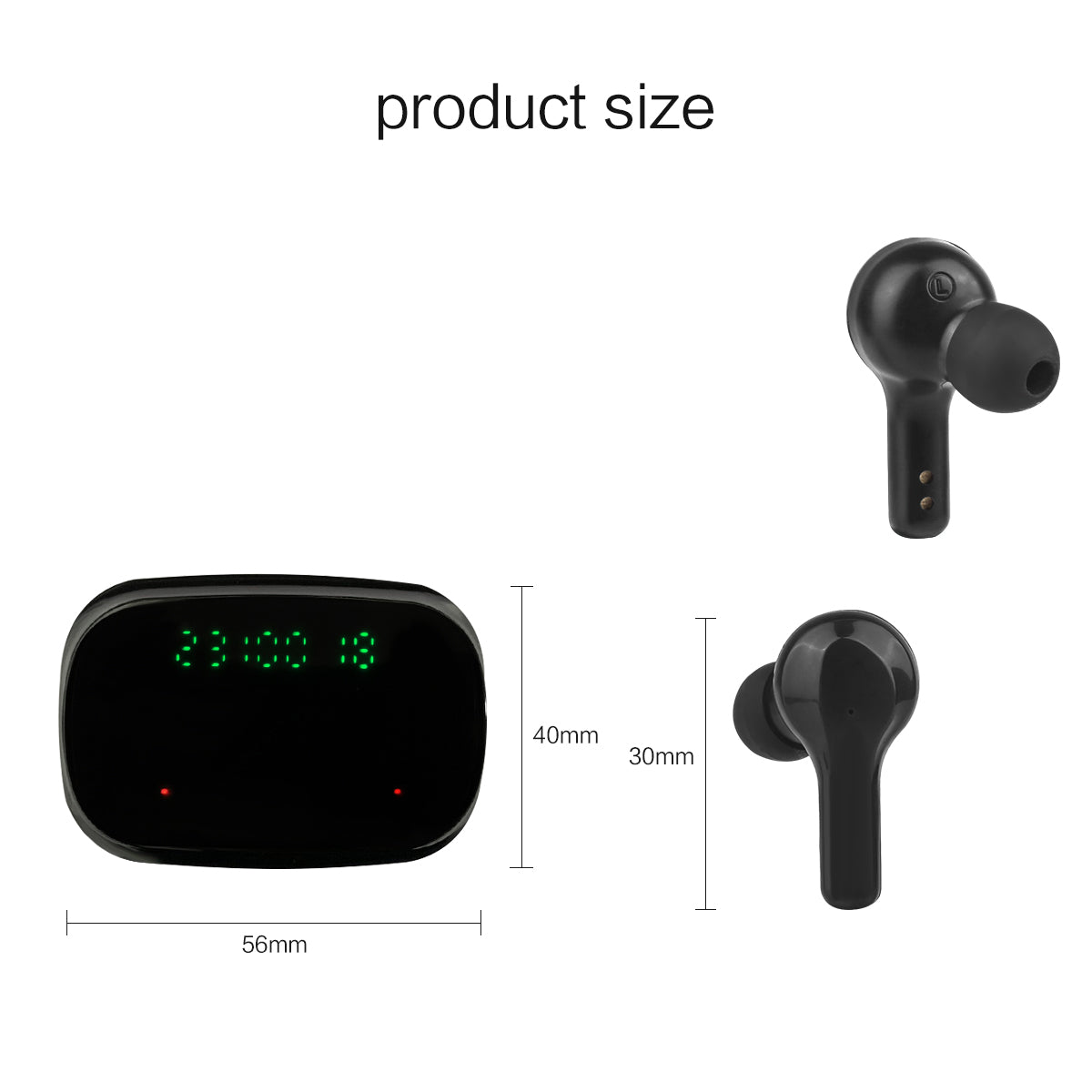 Bluetooth Oordopjes - Zwart