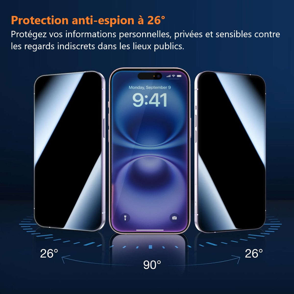 Film De Protection En Verre Trempé Platyne Pour Iphone 15Promax - Anti-Poussière, Sans Bulles Et Haute Résistance - Noir