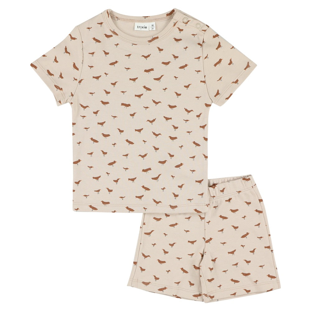 2-delige pyjama kort | Babbling Birds