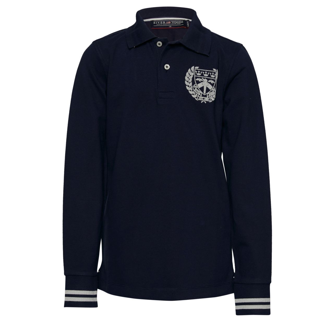 Garçon Polo En Coton Sur Mesure De Couleur Bleue