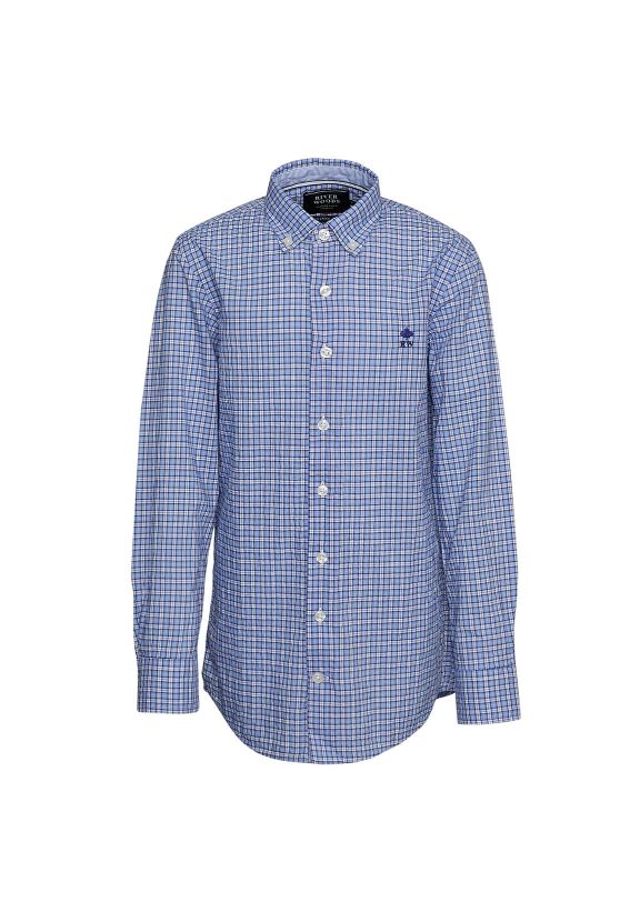 Garçon Chemise Princeton En Bleu