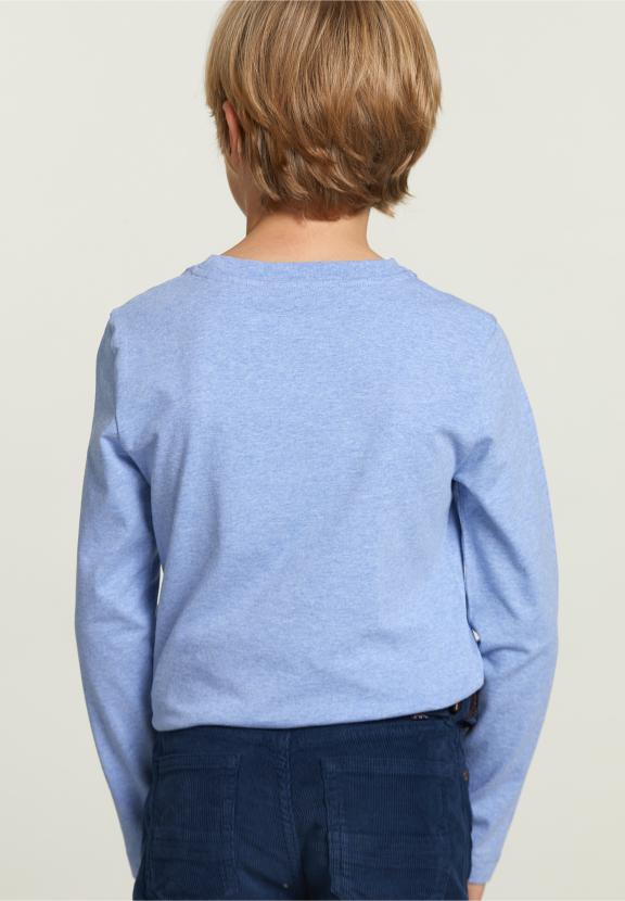 Katoenen Fantasie T-Shirt Jeans Mix - Blauw