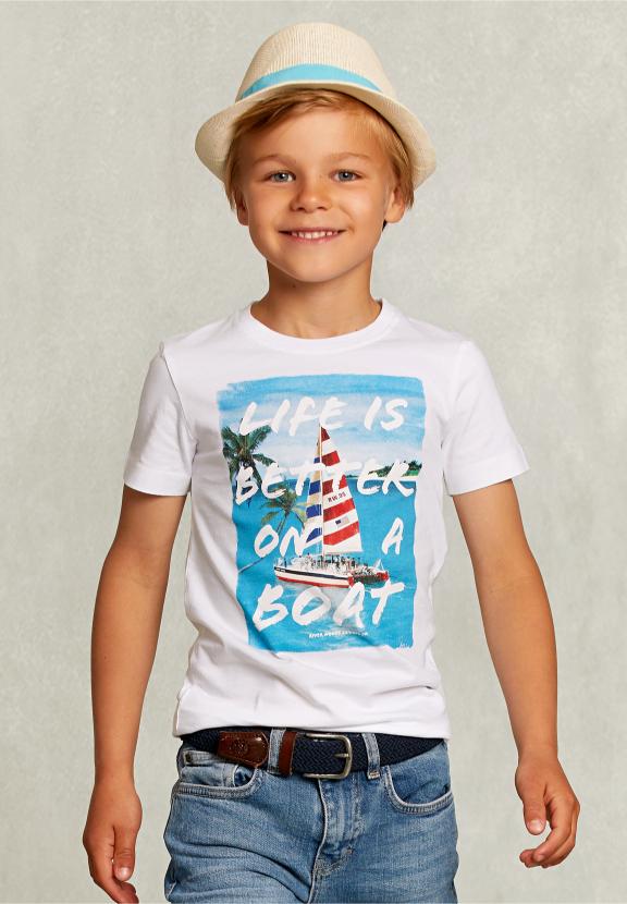 Normal Fit Basic T-Shirt White - Blanc