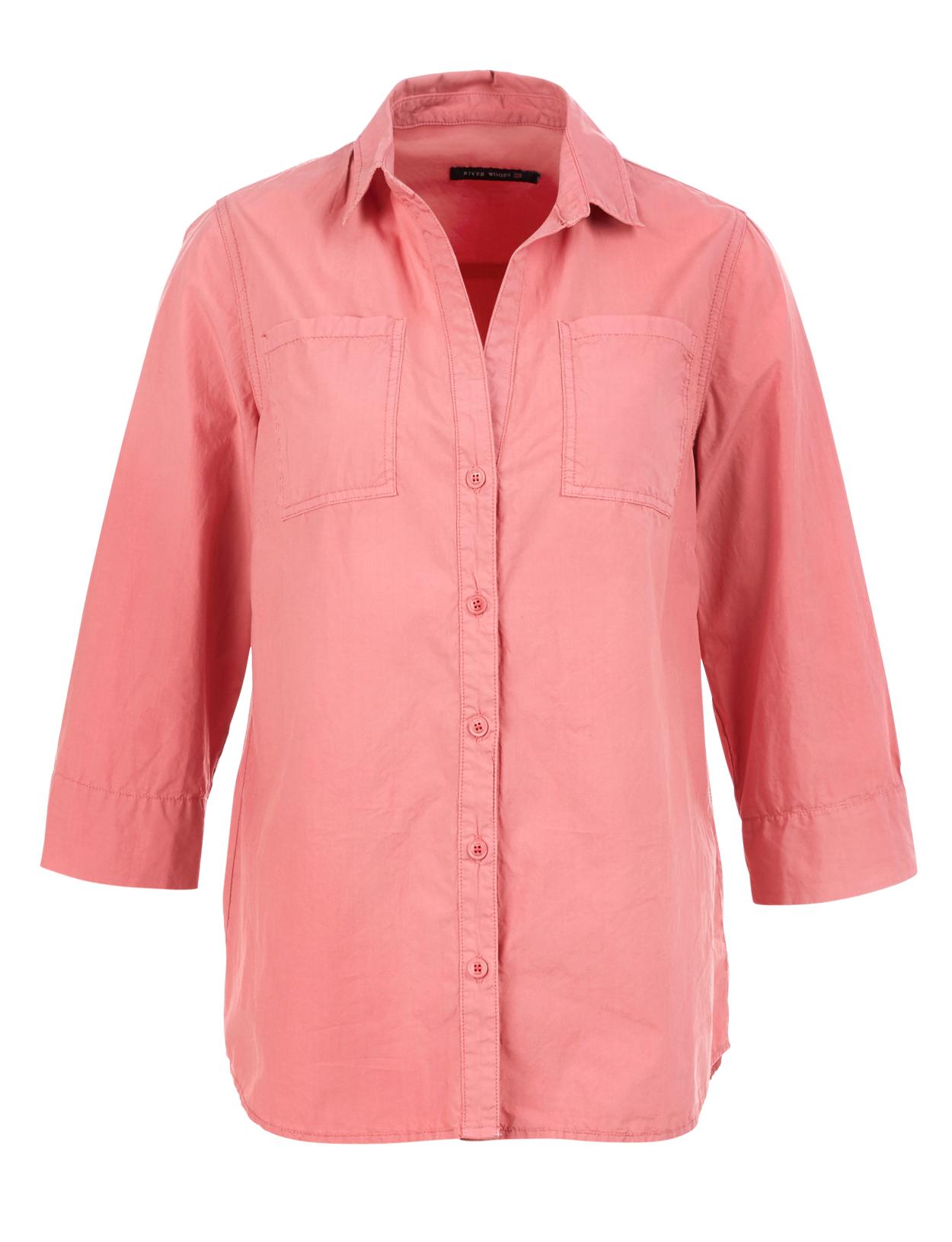 Shirt With Chest Pockets In Pink