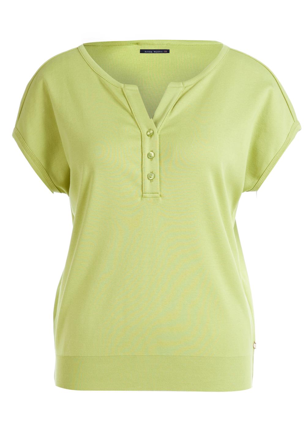 Henley top in Green