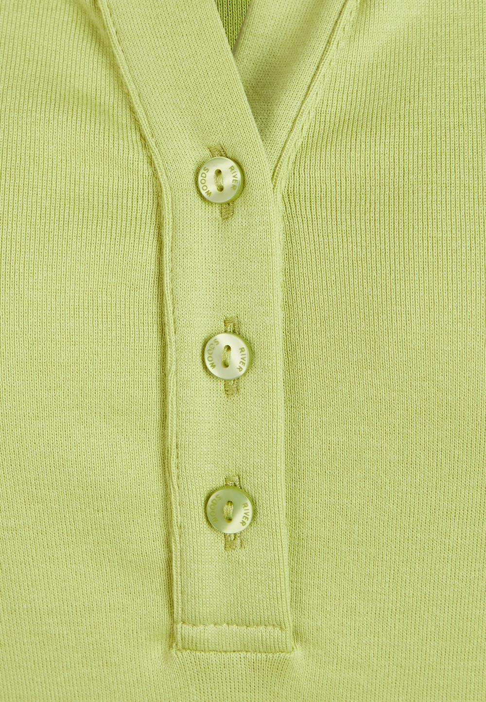 Henley top in Green