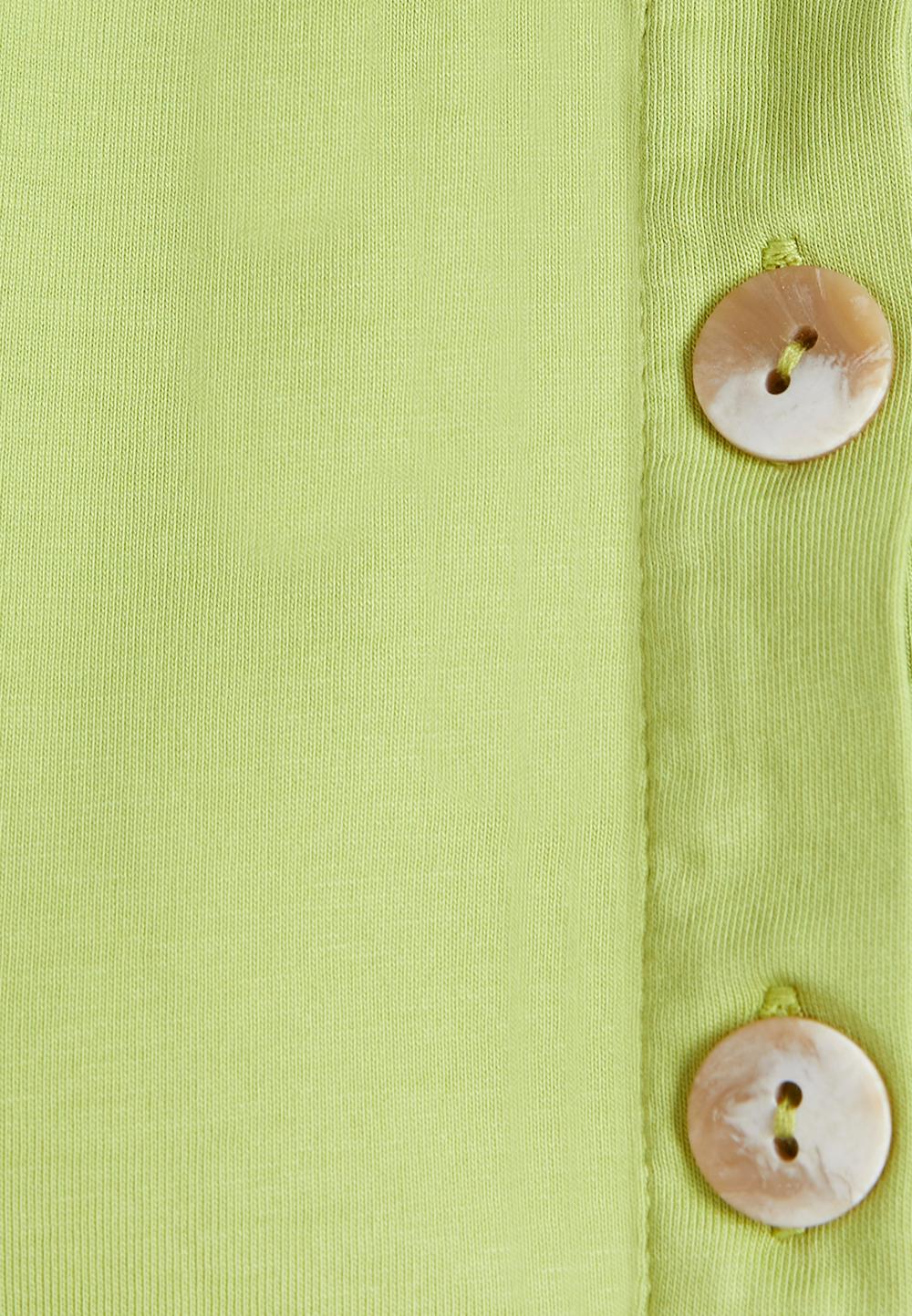 Cotton sleeveless top in Green