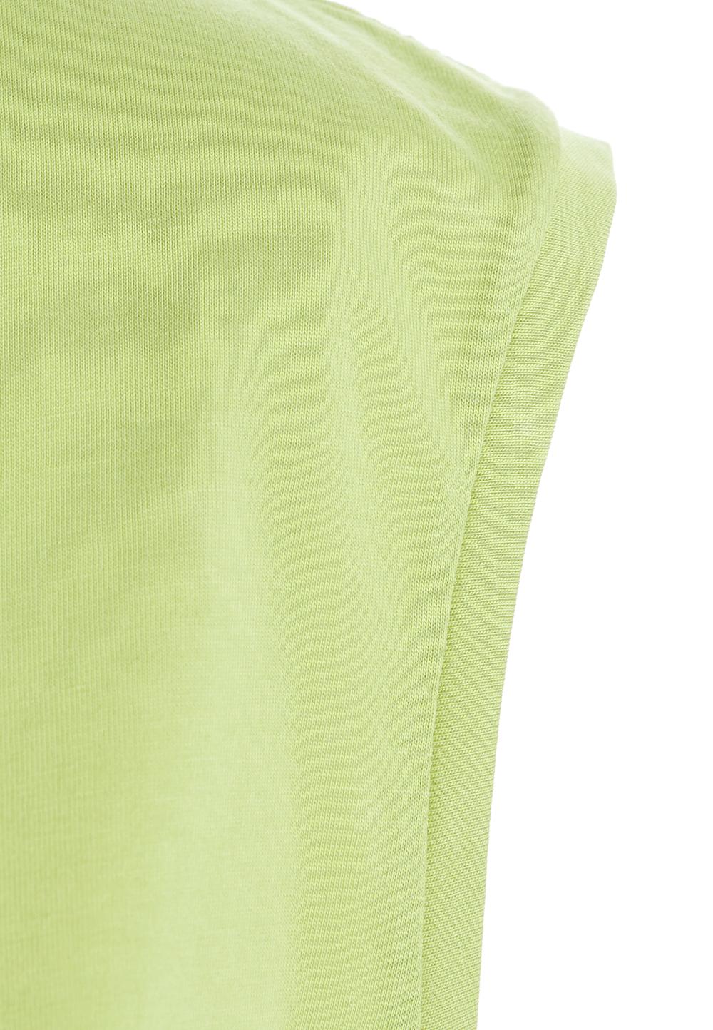 Cotton sleeveless top in Green