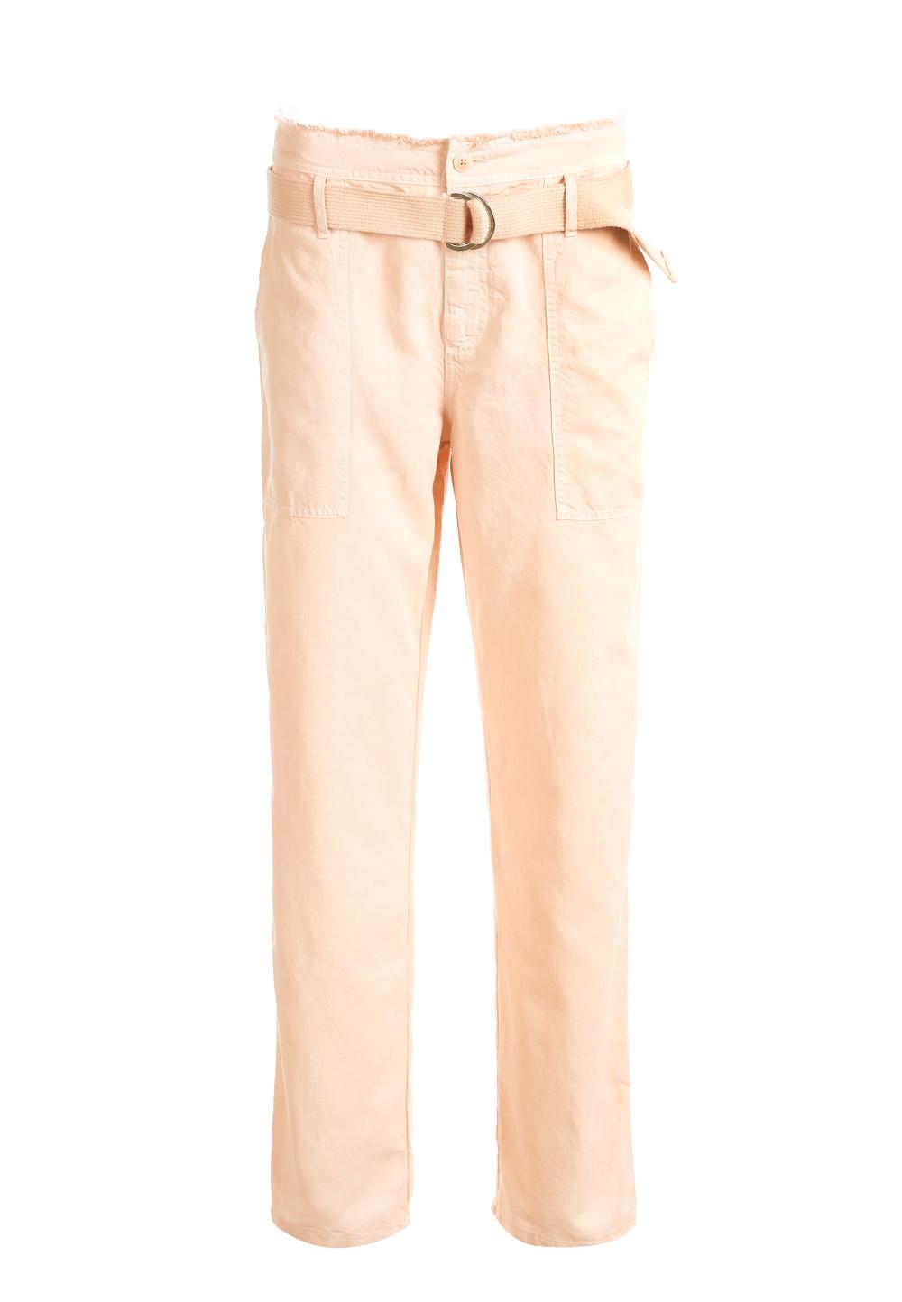 Paper-bag pants in Pink