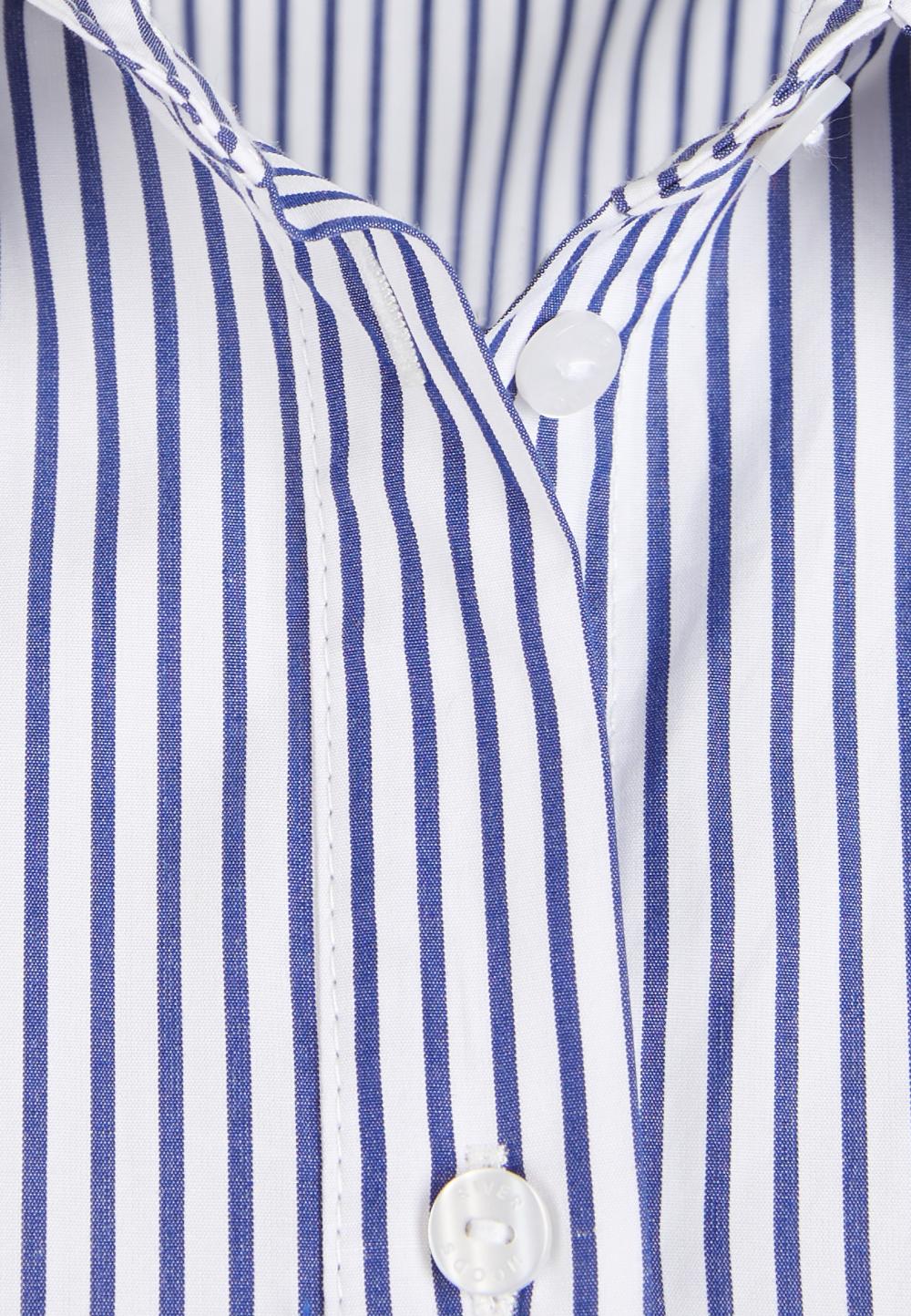 Shirt with pleated sleeves in Blue