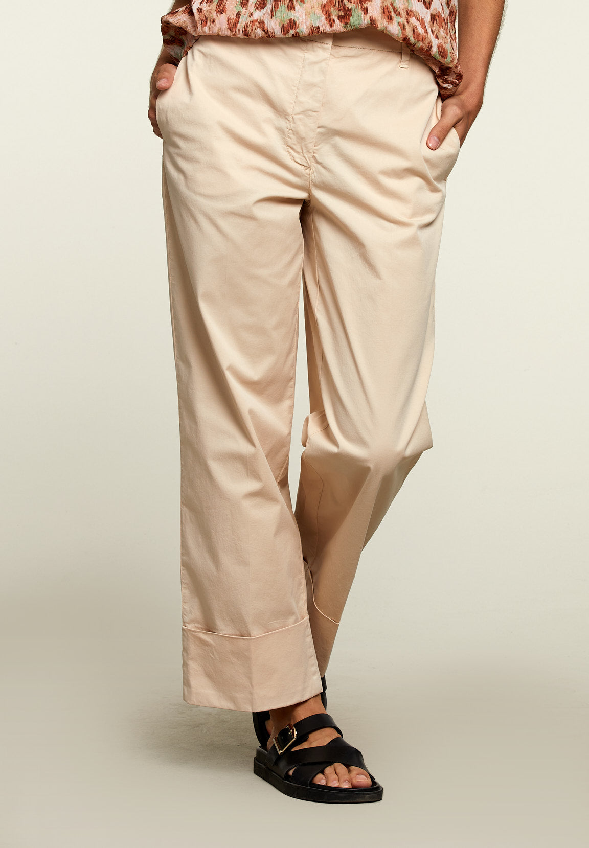 Straight Pants Peach - Orange