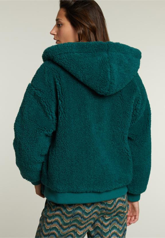 Groene Oversized Bomberjack Met Capuchon