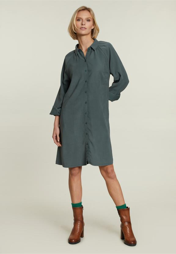 Robe Uniforme Kaki Avec Boutons - Vert