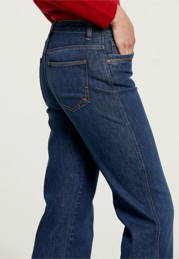 Jean taille haute en denim