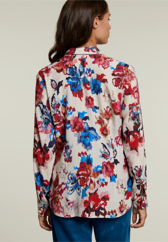 Multiflorale Blouse Met Knopen