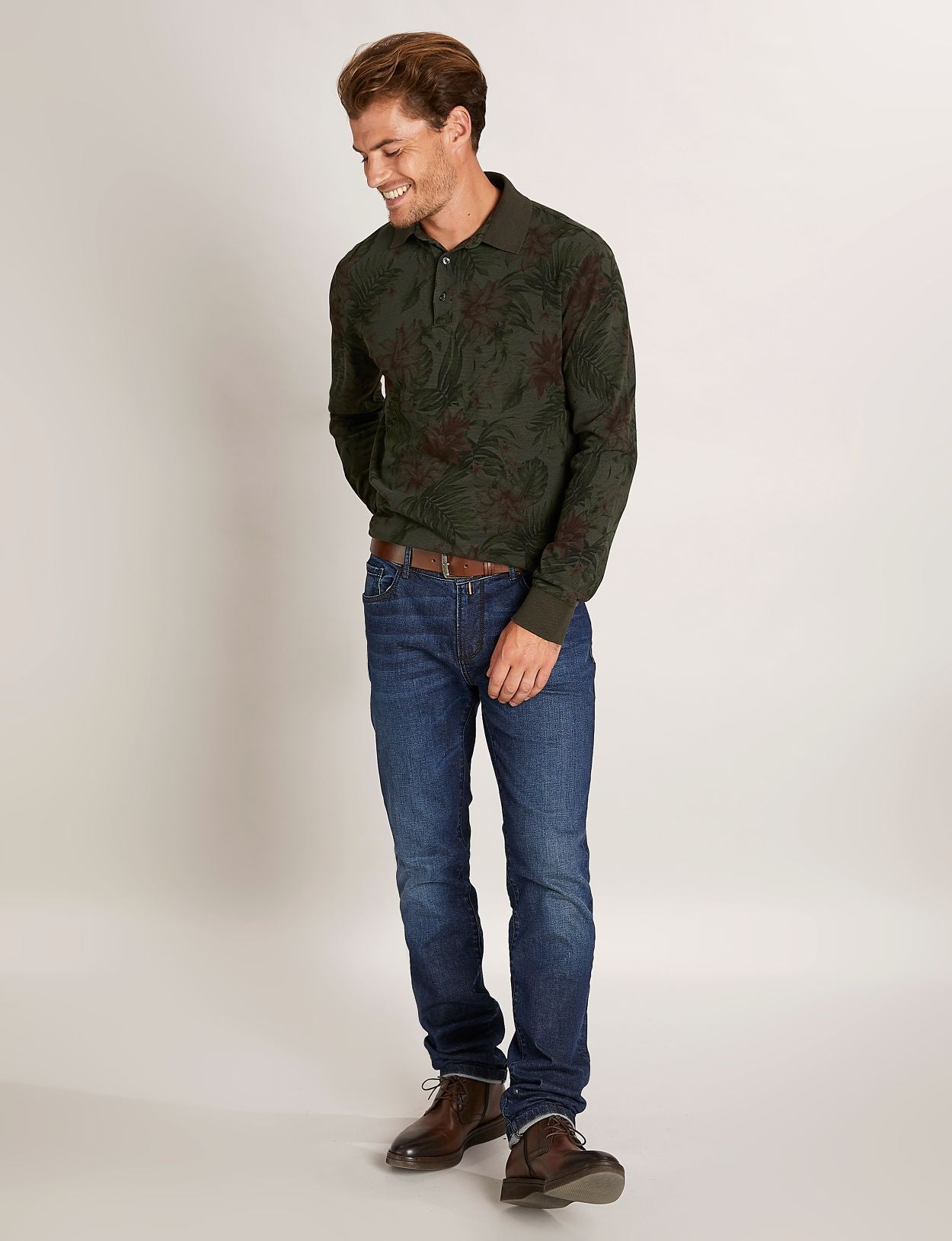 Homme Polo En Coton Sur Mesure De Couleur Verte