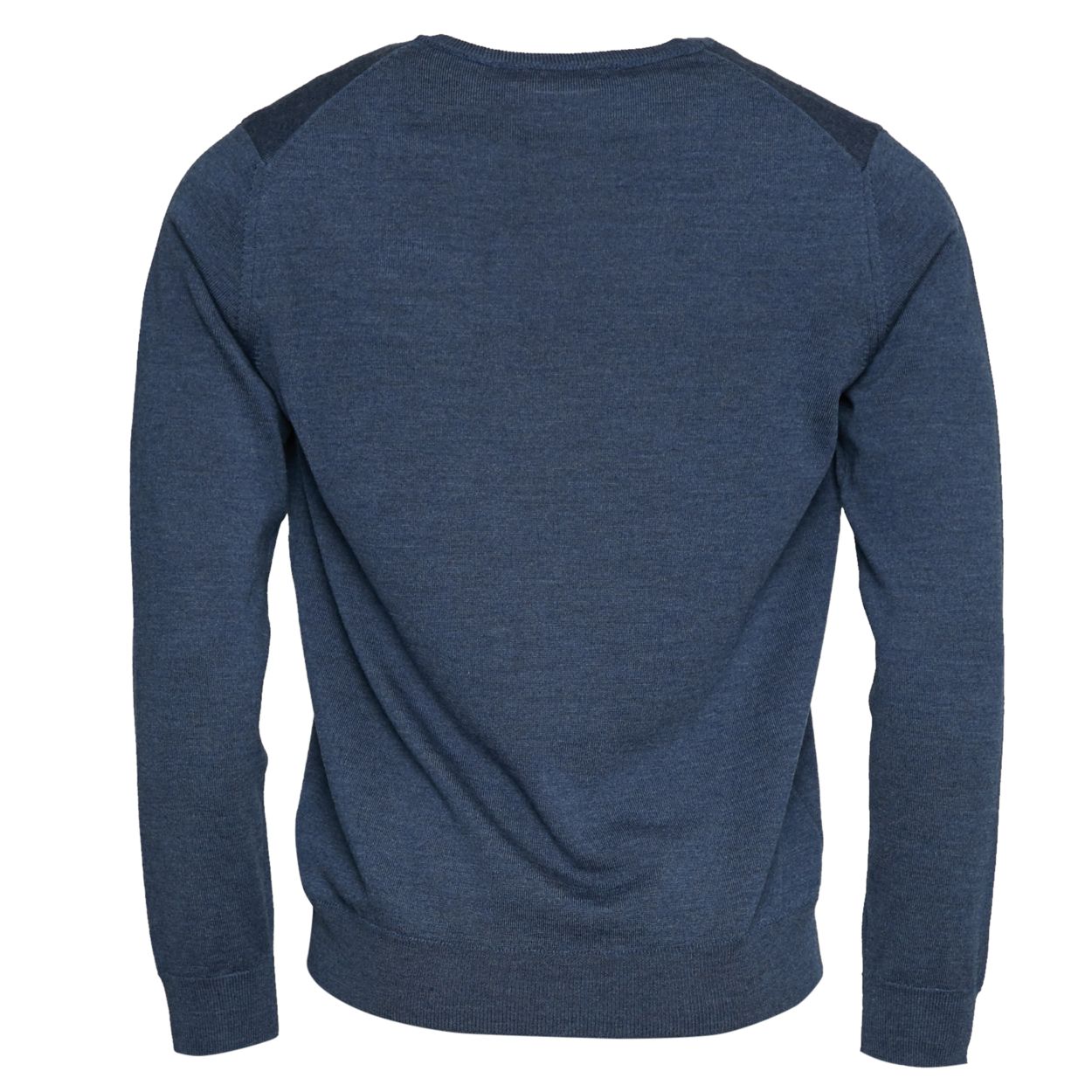 Man Eenvoudige Op Maat Gemaakte Pullover Met Ronde Hals