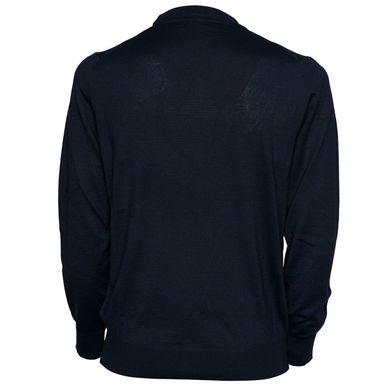 Homme Pull À Col Rond Bleu Marine