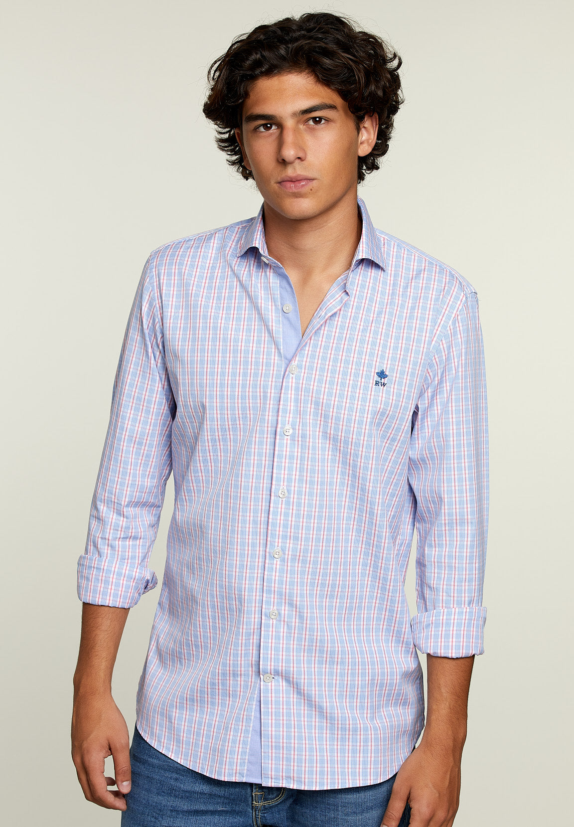 Slim Fit Checked Shirt Multi - Multi