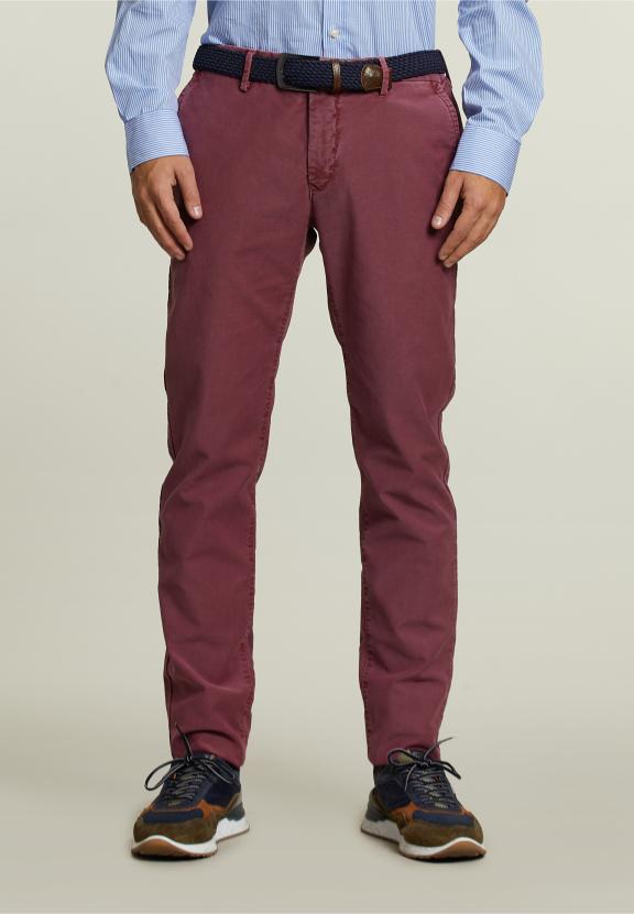 Chino en Coton Coupe Slim Médoc - Rose