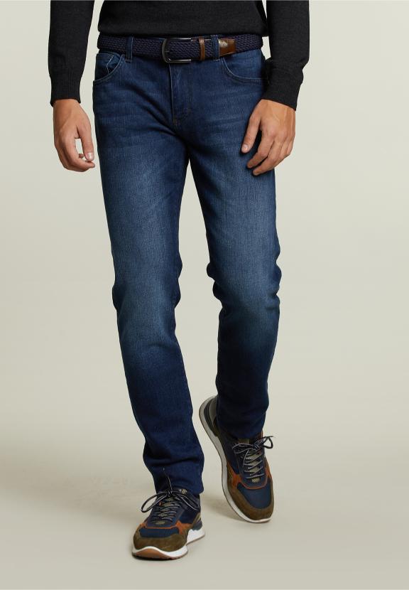 Slim Fit 5-Pocket Jeans Stone - Denim