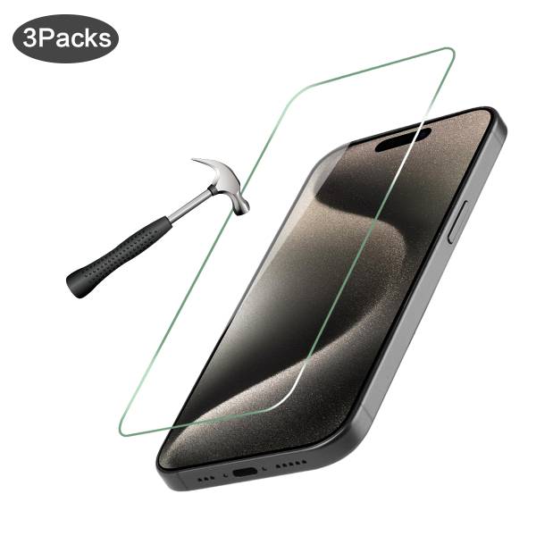 Pack De 3 Verres Trempes Iphone 15 Pro - Transparent