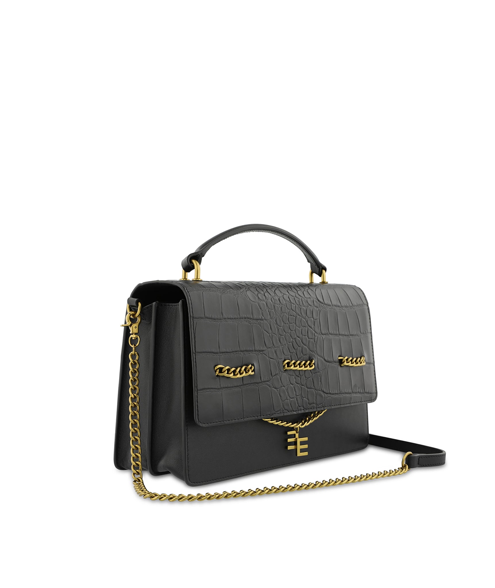 Solange Square Box Black Bag