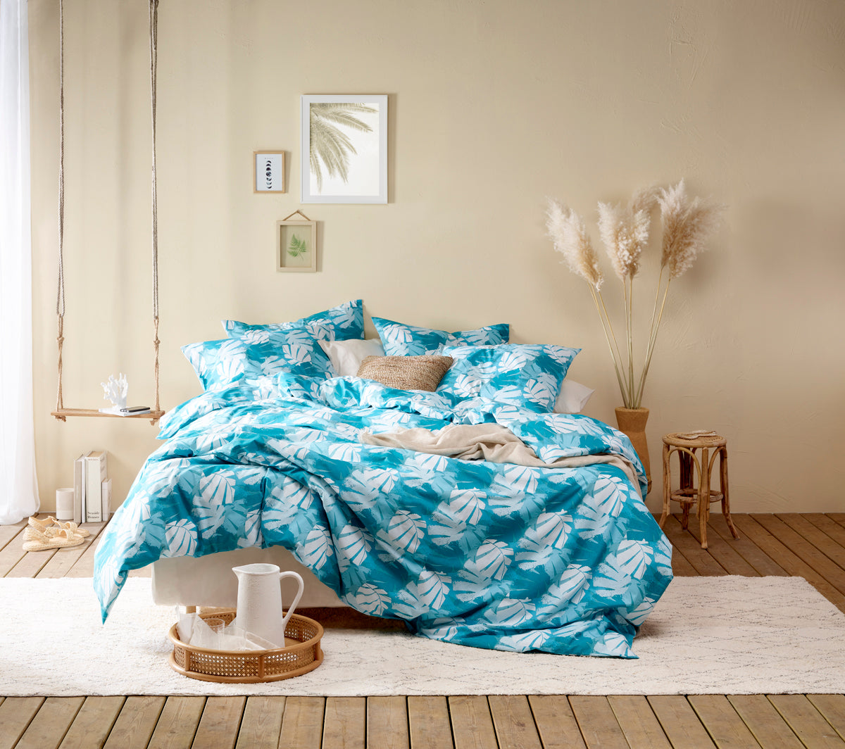 Parure linge de lit naxos lagoon blue