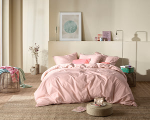 Parure linge de lit basil pearl pink
