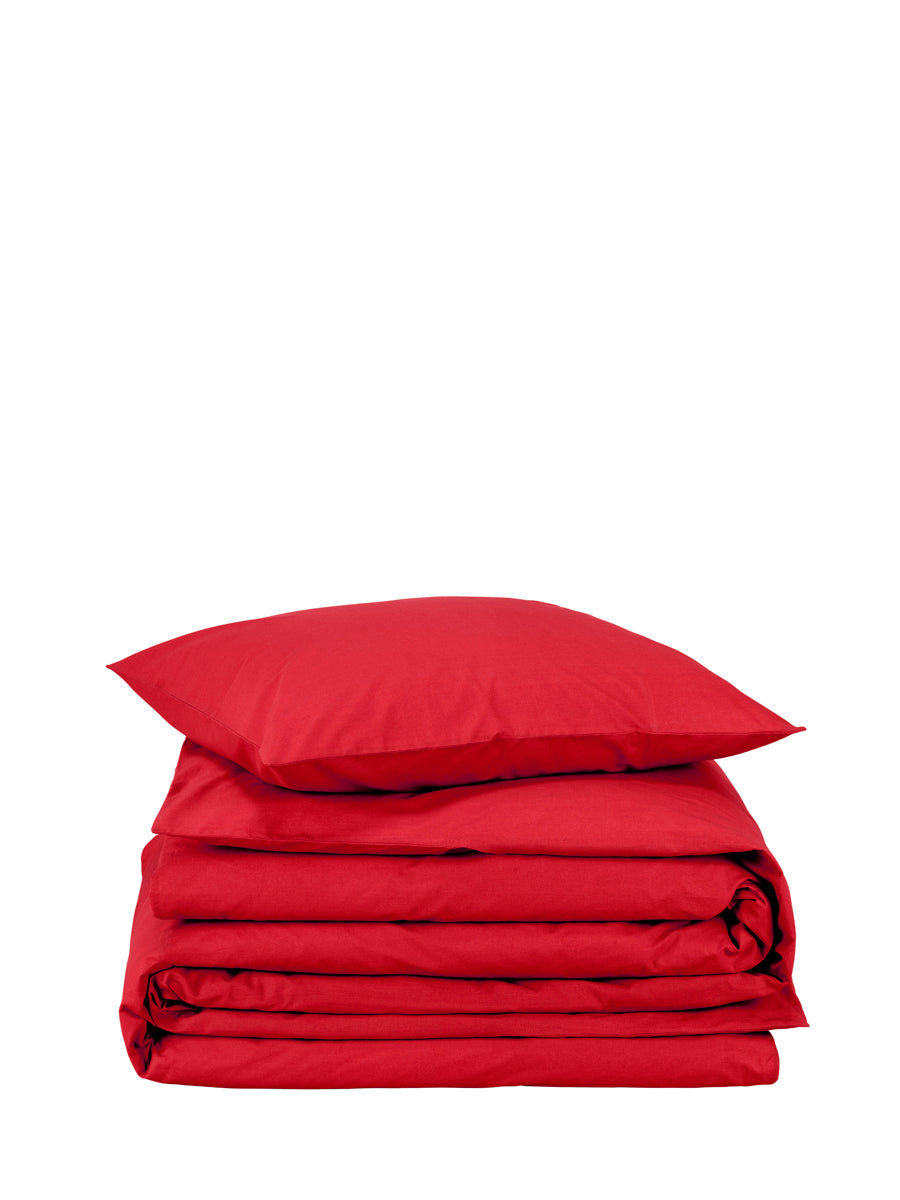 Parure linge de lit basil deep red