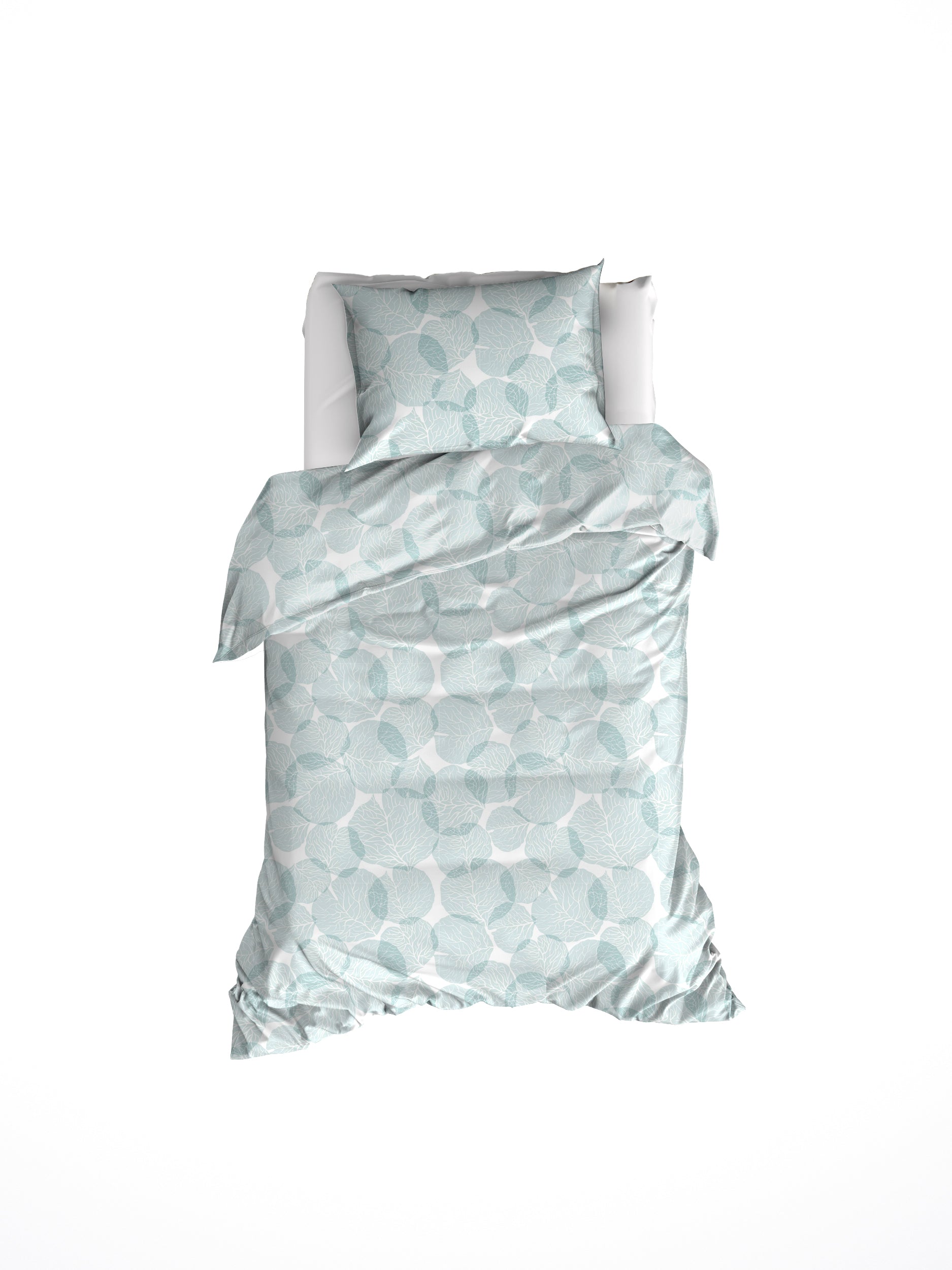 Parure linge de lit blanche mint