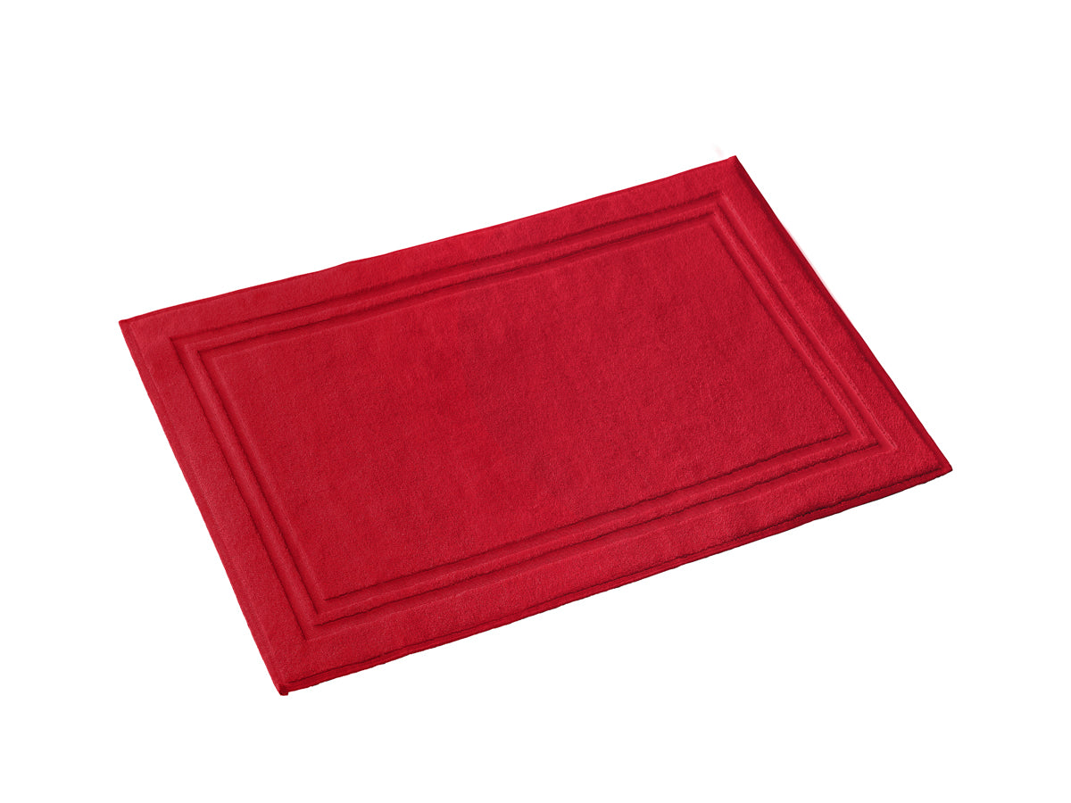 Tapis de bain king deep red