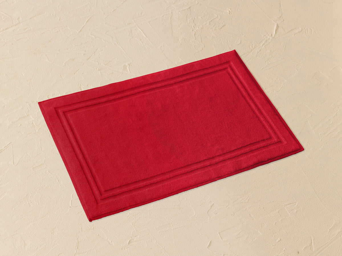 Tapis de bain king deep red