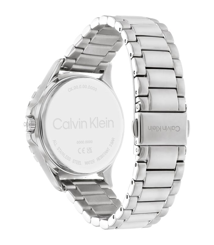 Calvin Klein - Sport - Vrouwen - Zilveren Armband - Roze Wijzerplaat - Zilveren Kast