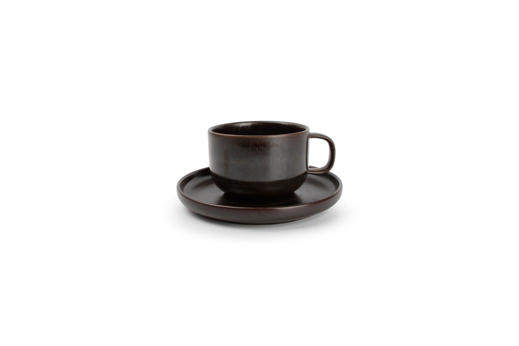 S&P - Kop 24cl en schotel chocolate Tabo - 1 SET - 4 stuks