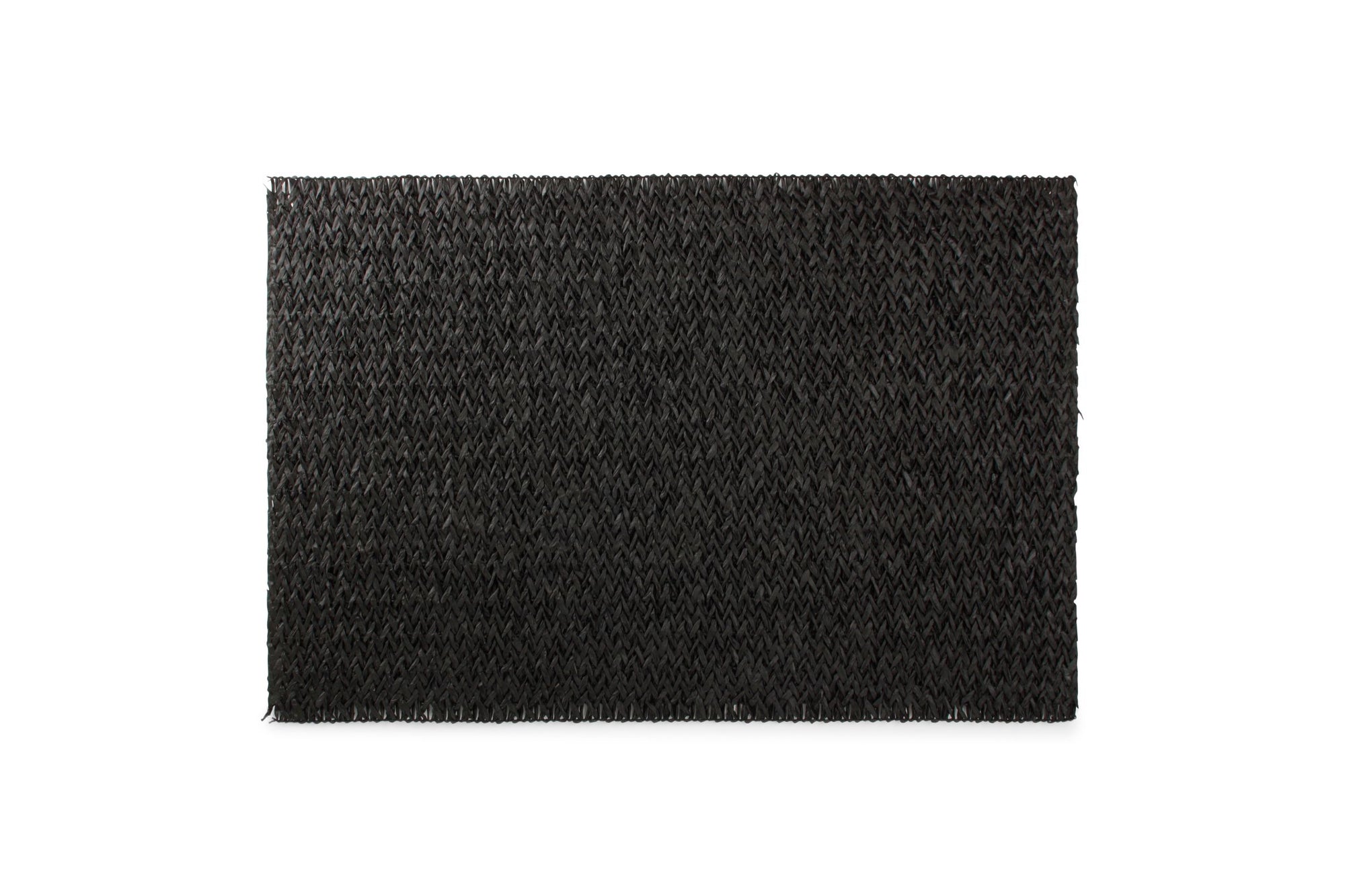Placemat 45x30cm geweven zwart Tabletop - 1 SET - 4 stuks