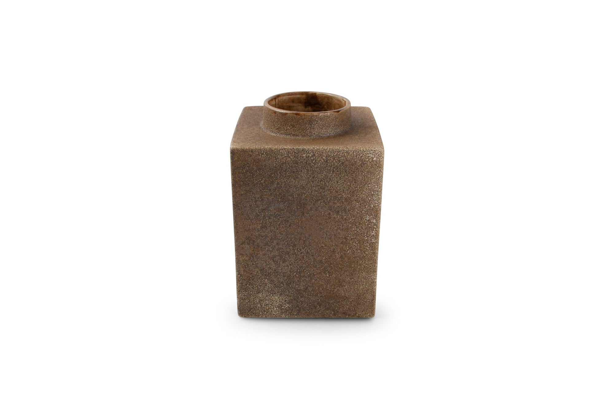 S&P - Vaas 15,5xH23cm rusty Cube