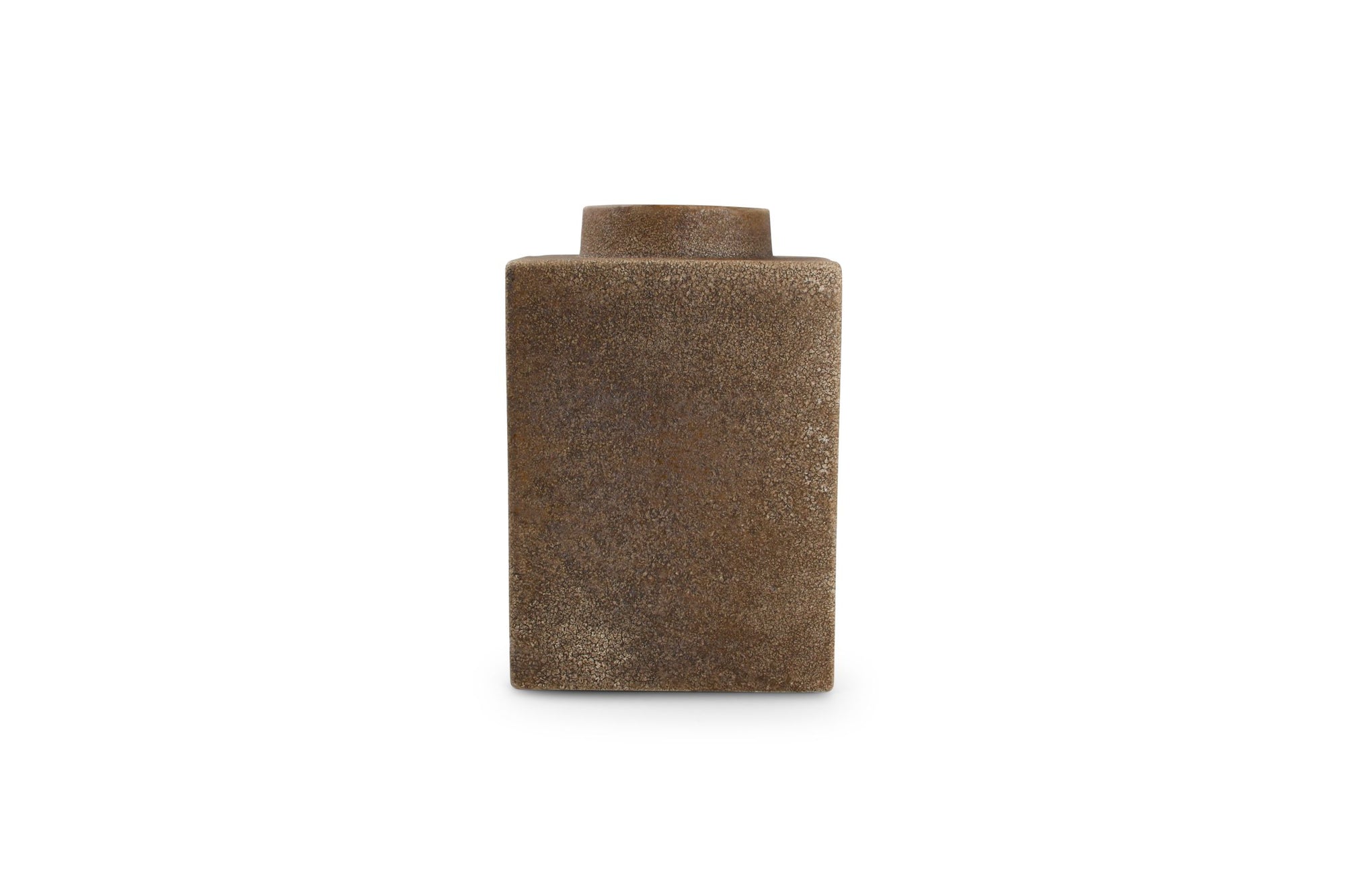 S&P - Vaas 15,5xH23cm rusty Cube