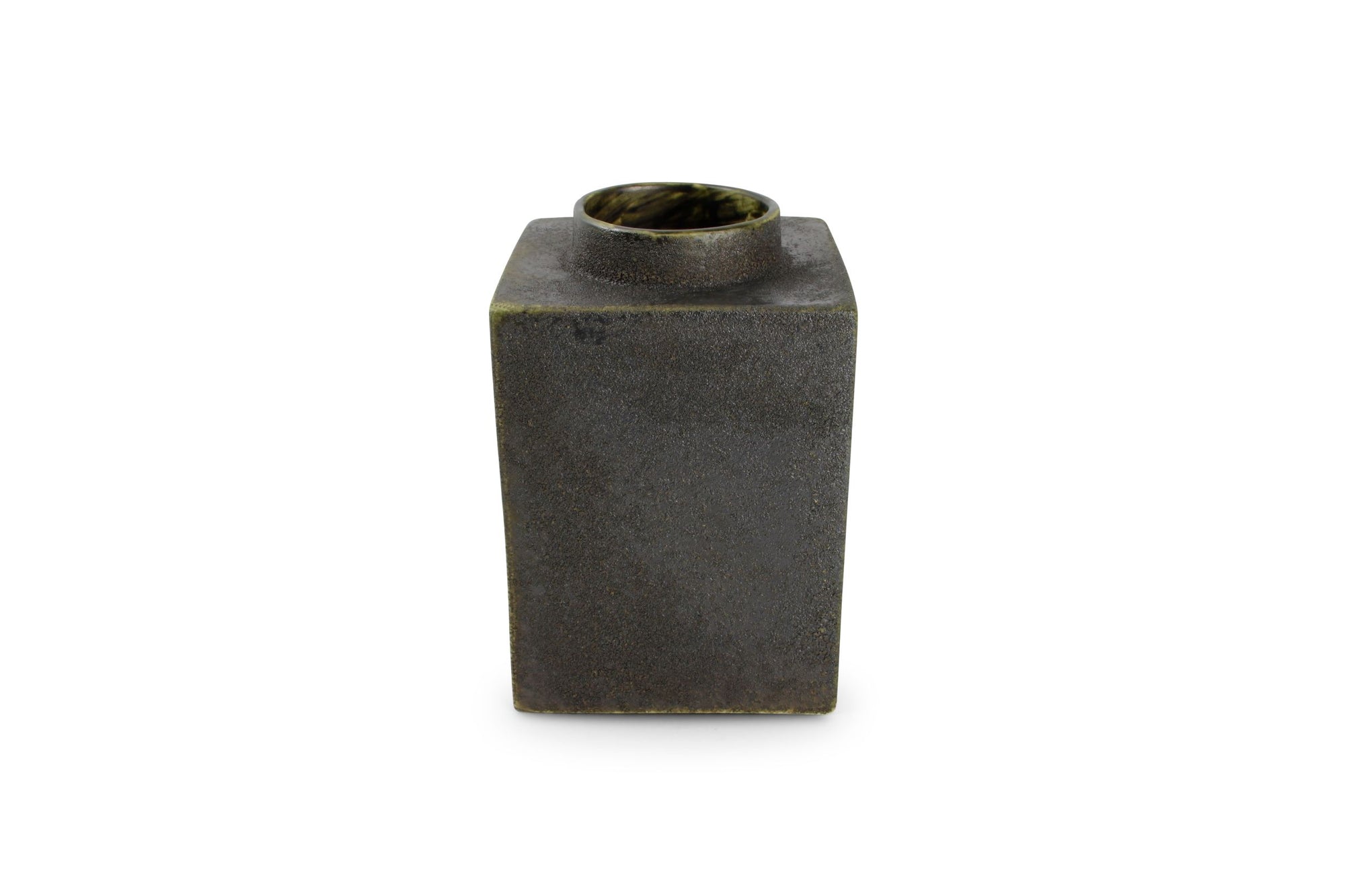 S&P - Vase 15,5xh23cm Anthracite Cube