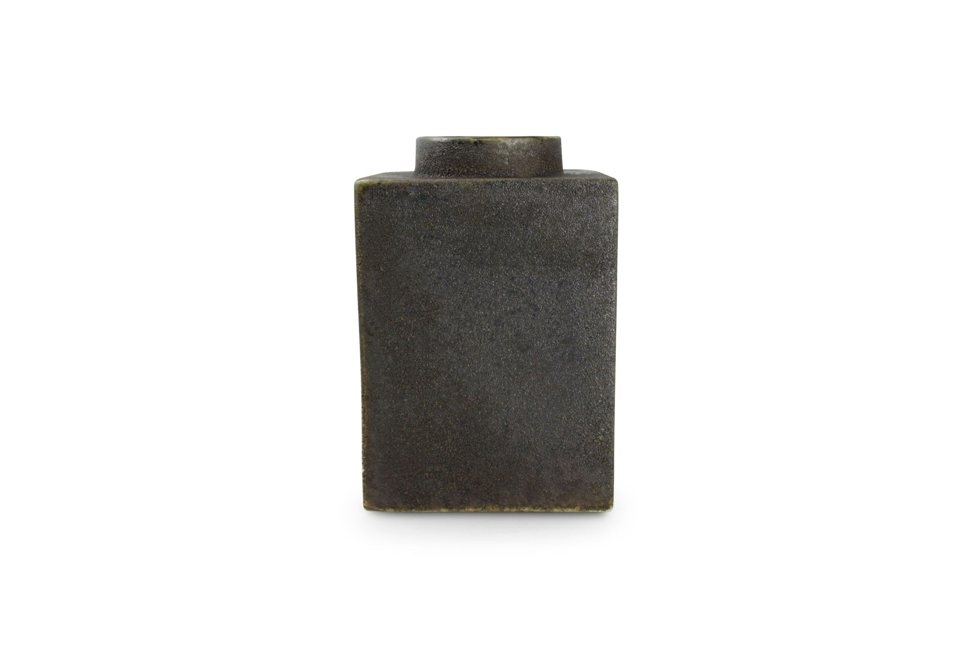 S&P - Vase 15,5xh23cm Anthracite Cube