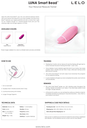 Lelo Smart Bead Deep Rose