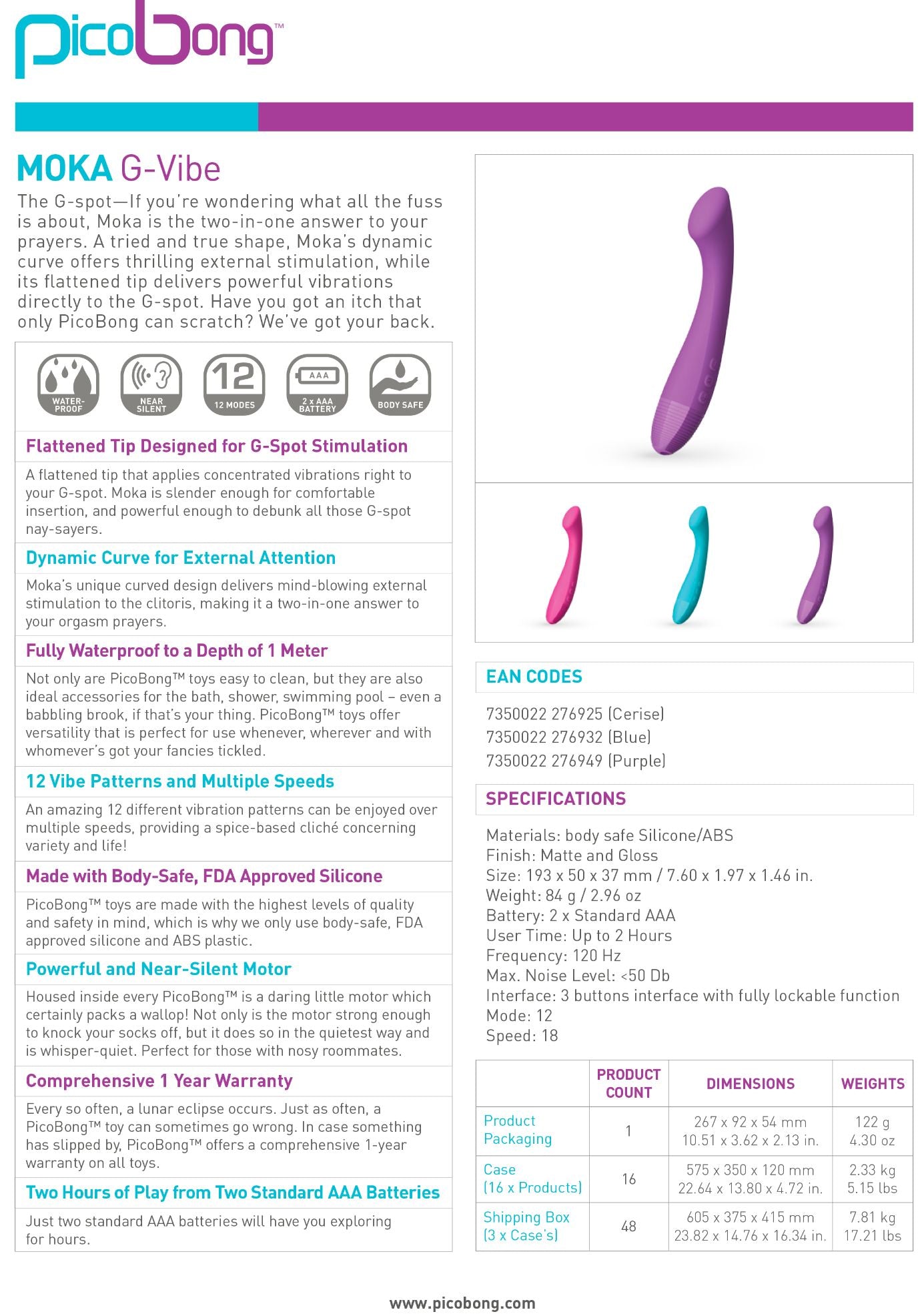 Moka G-Vibe Purple