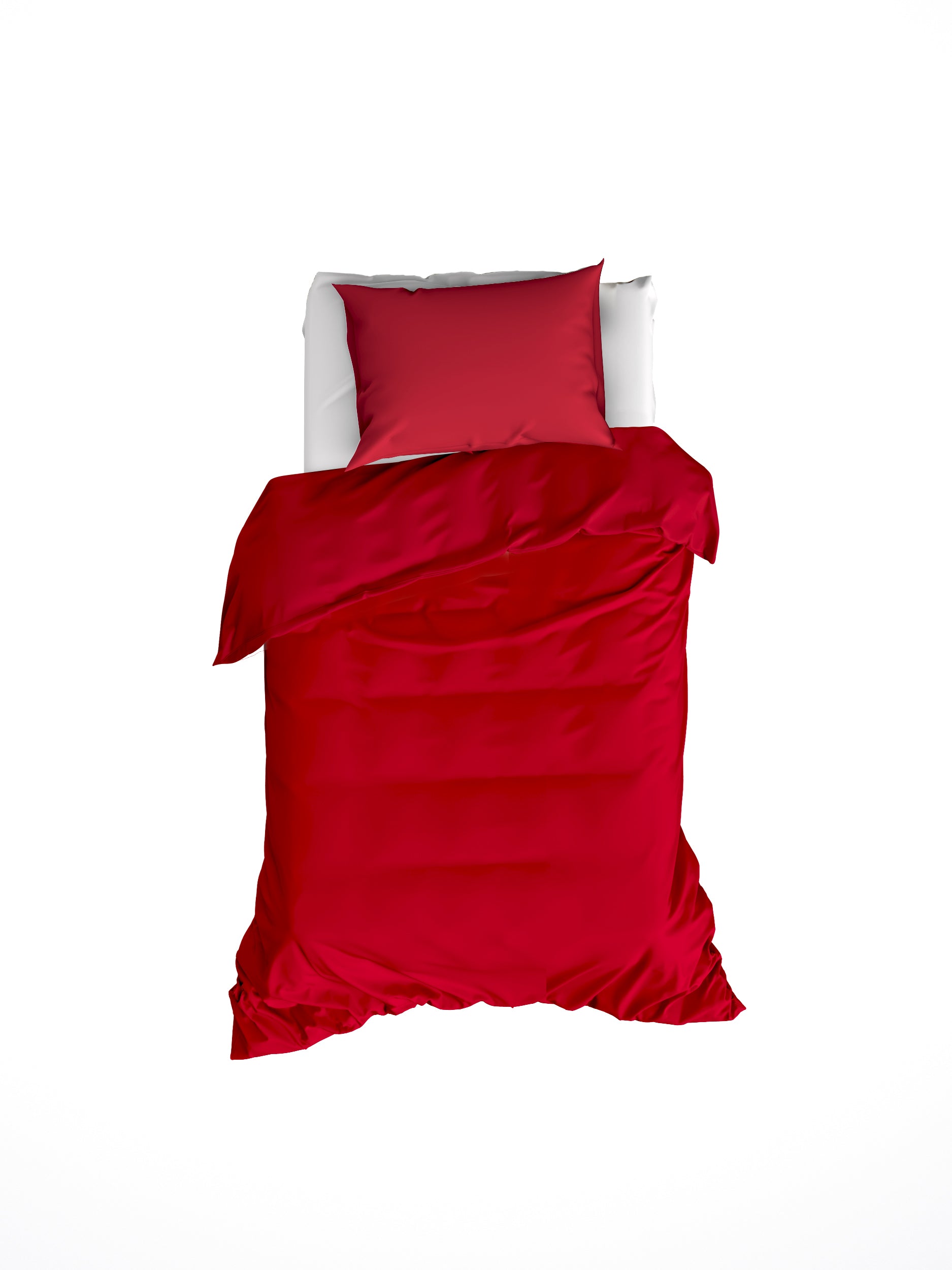 Parure linge de lit basil deep red