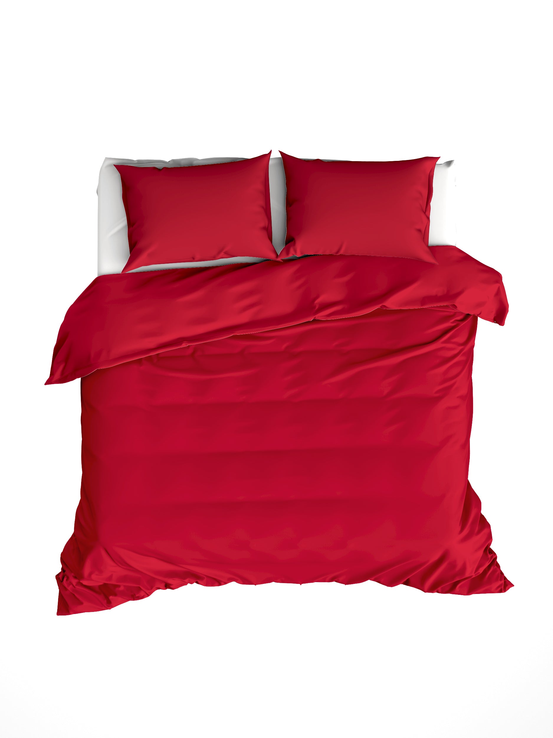 Parure linge de lit basil deep red