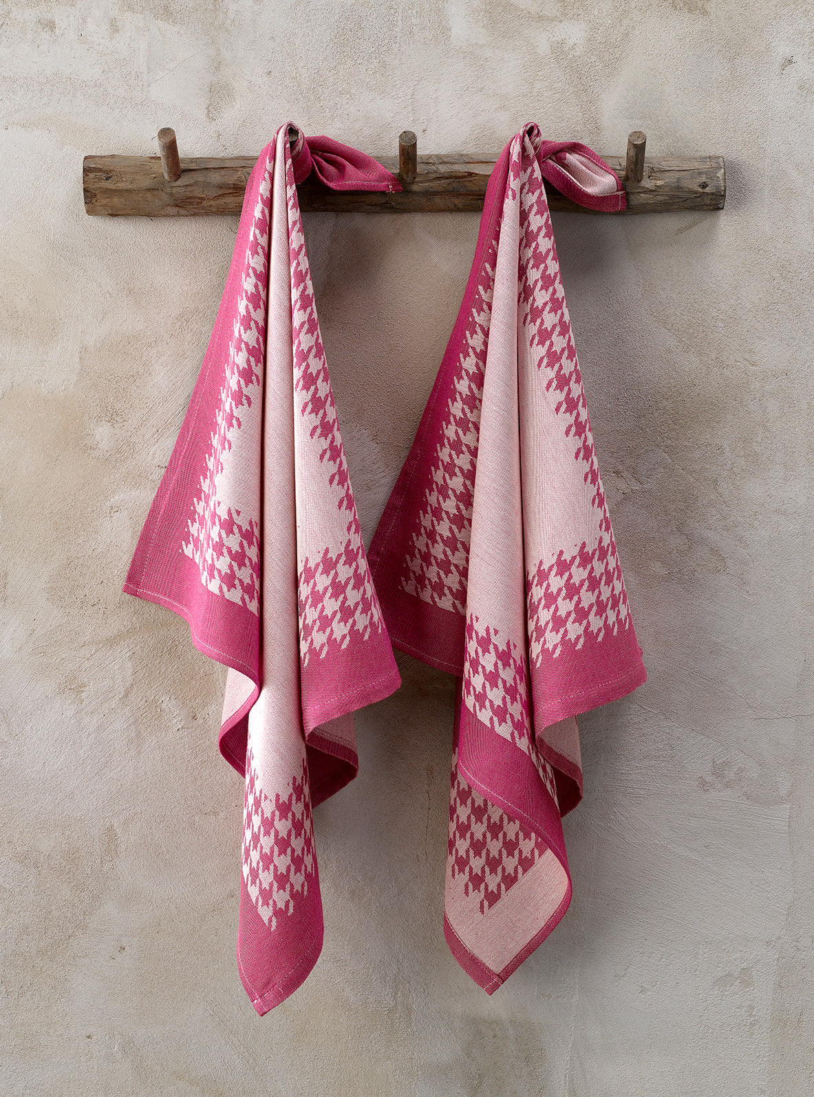 Luxury Collectie - Pied De Poule Fuchsia