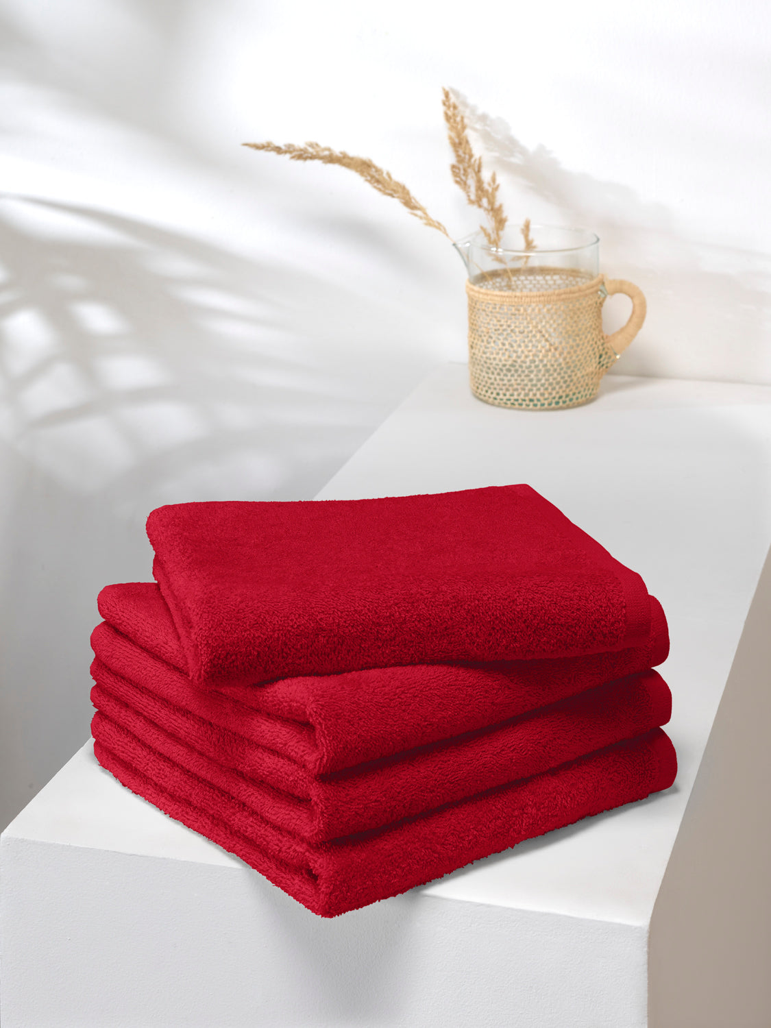 Linge De Bain Troy Deep Red